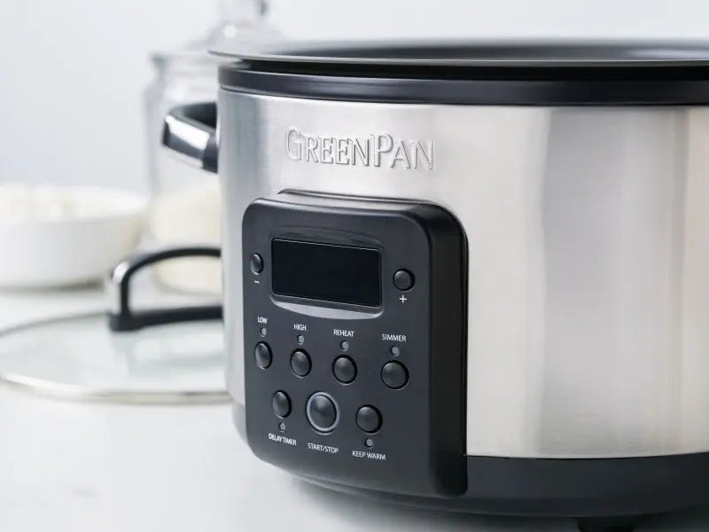 GreenPan Bistro Slow Cooker 3.7L PFAS Free - Stainless Steel  Slow cookers