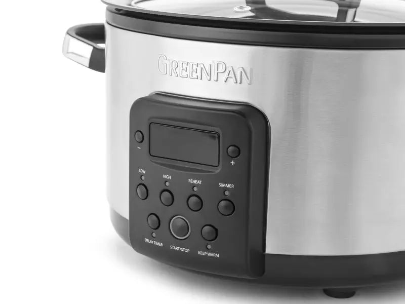 GreenPan Bistro Slow Cooker 3.7L PFAS Free - Stainless Steel  Slow cookers