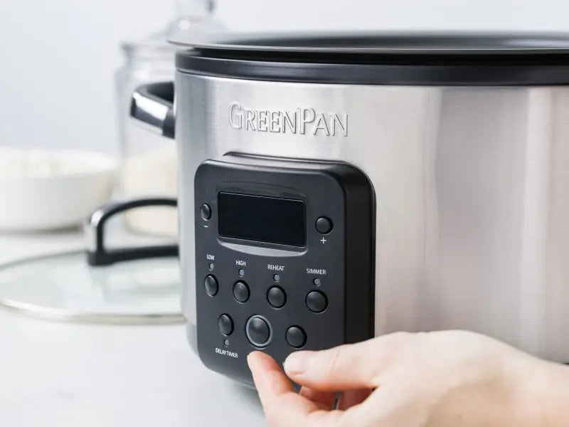 GreenPan Bistro Slow Cooker 3.7L PFAS Free - Stainless Steel  Slow cookers