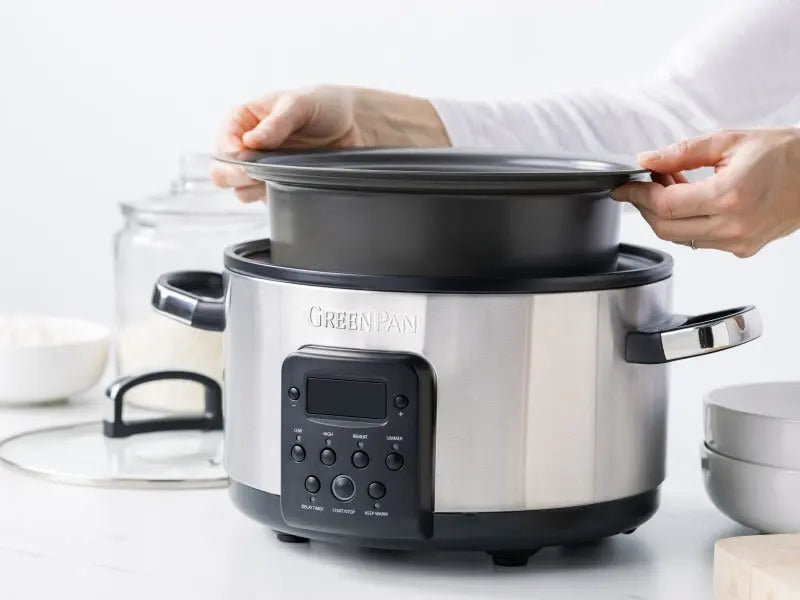 GreenPan Bistro Slow Cooker 3.7L PFAS Free - Stainless Steel  Slow cookers