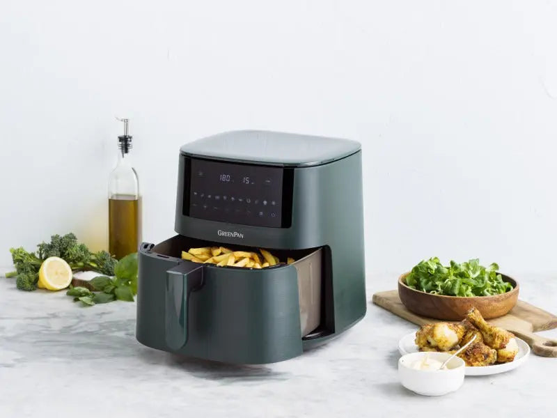 GreenPan Bistro XXL Coloured Air fryer Pine Green 7.2L - PFAS Free  Air fryers