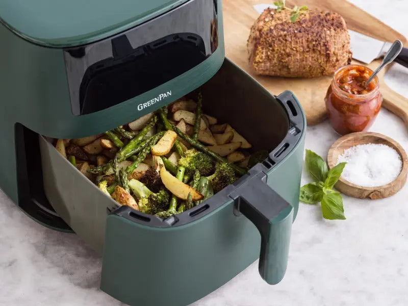 GreenPan Bistro XXL Coloured Air fryer Pine Green 7.2L - PFAS Free  Air fryers