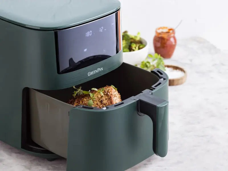 GreenPan Bistro XXL Coloured Air fryer Pine Green 7.2L - PFAS Free  Air fryers