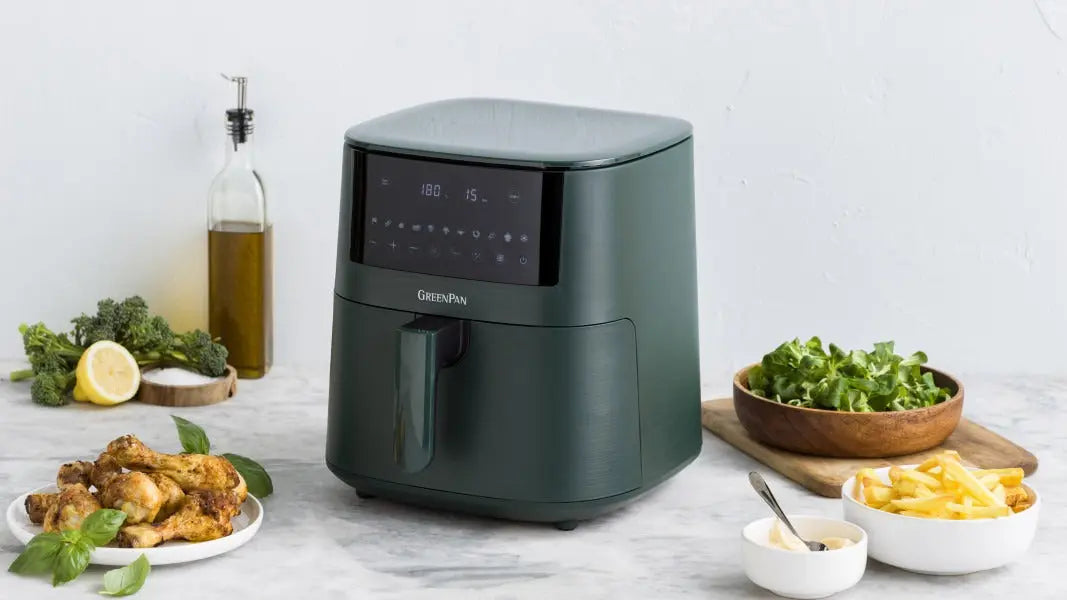 GreenPan Bistro XXL Coloured Air fryer Pine Green 7.2L - PFAS Free  Air fryers
