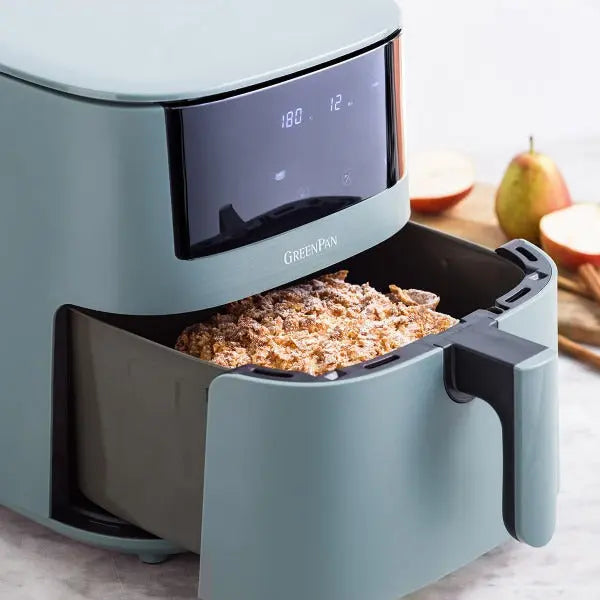 GreenPan Bistro XXL Coloured Air fryer Smokey Sky Blue 7.2L - PFAS Free  Air fryers
