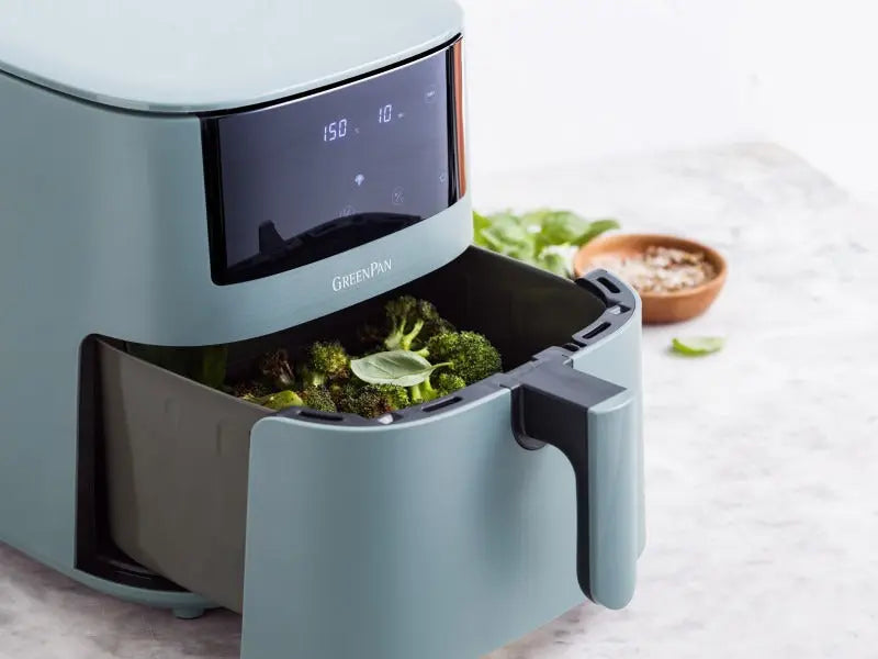 GreenPan Bistro XXL Coloured Air fryer Smokey Sky Blue 7.2L - PFAS Free  Air fryers