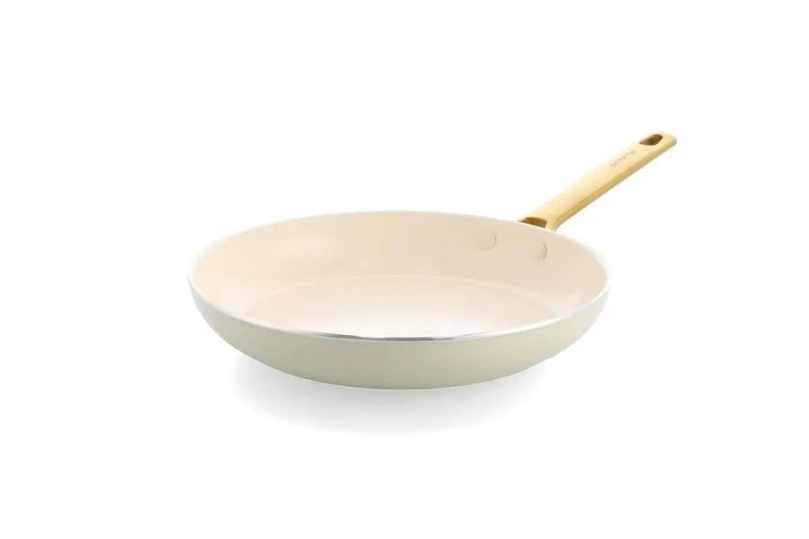 GreenPan Padova 2 Piece PFAS Free Frypan 26/30cm Cream  Frypans