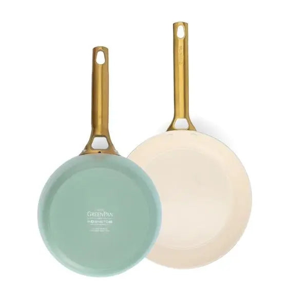 GreenPan Padova 2 Piece PFAS Free Frypan 26/30cm Mint  Frypans