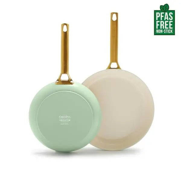 GreenPan Padova 2 Piece PFAS Free Frypan 26/30cm Mint  Frypans