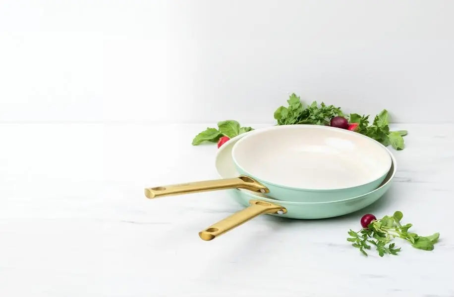 GreenPan Padova 2 Piece PFAS Free Frypan 26/30cm Mint  Frypans