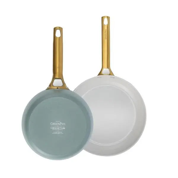 GreenPan Padova 2 Piece PFAS Free Frypan set 26/30cm Smokey Blue  Frypans