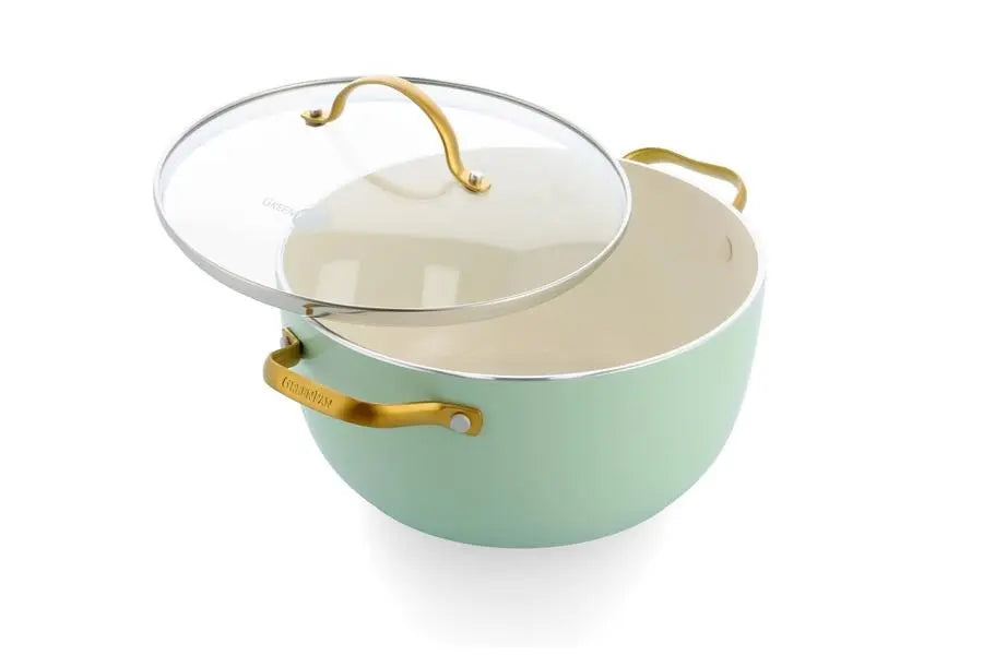 GreenPan Padova 6 (10) Piece PFAS Free Cookset Mint Green  Sets