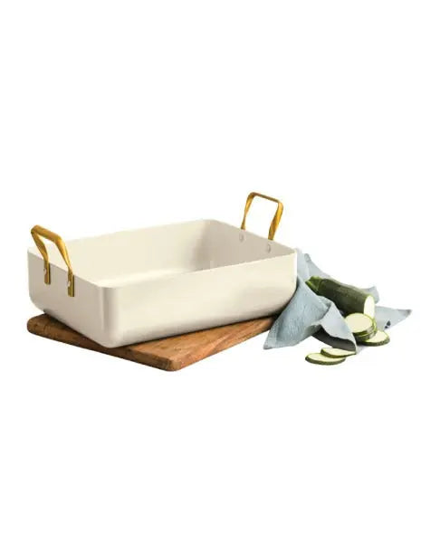 GreenPan Padova Cream PFAS Free Roasting Pan  Cookware