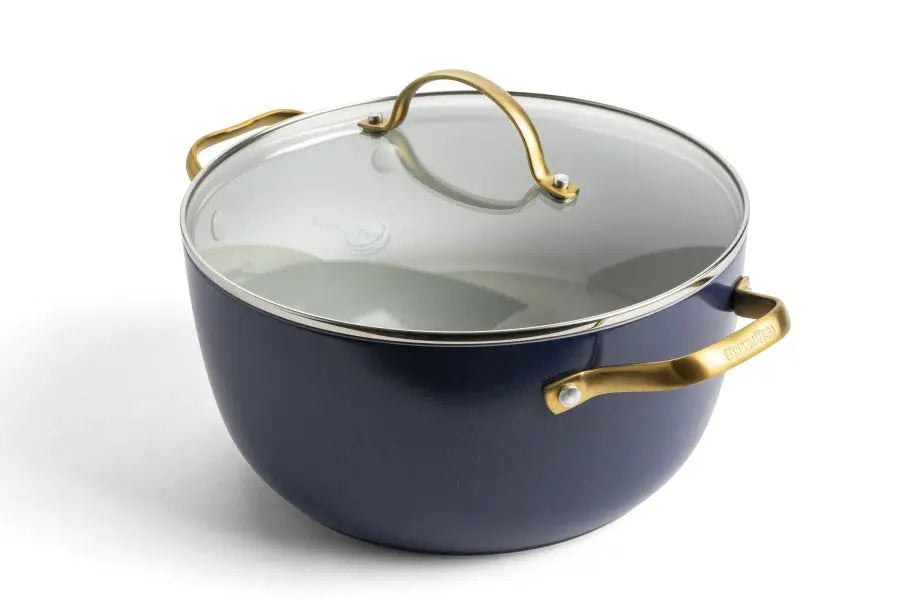 GreenPan Padova Navy Blue PFAS Free Covered Casserole 24cm/4.7L  Cookware
