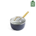 GreenPan Padova Navy Blue PFAS Free Covered Saucepan 18cm/2L  Saucepans