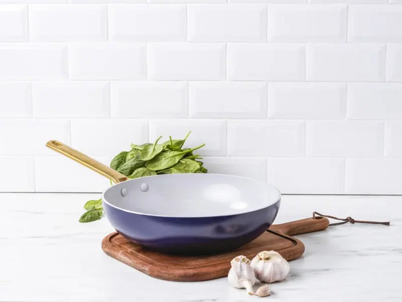 GreenPan Padova Navy Blue PFAS Free Open wok 28cm/ 3.7L  Woks