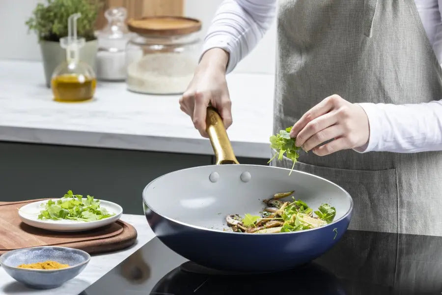 GreenPan Padova Navy Blue PFAS Free Open wok 28cm/ 3.7L  Woks