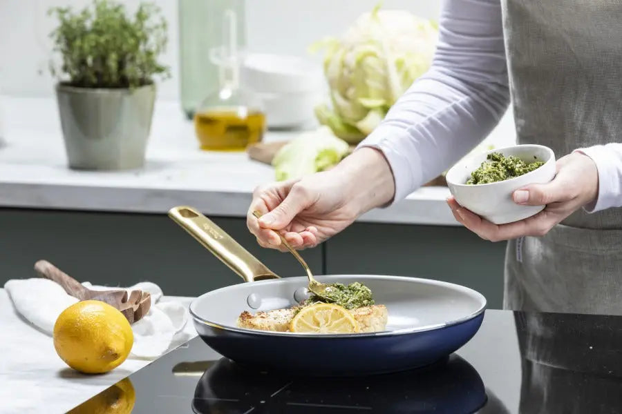 GreenPan Padova Navy Blue PFAS Free Open wok 28cm/ 3.7L  Woks