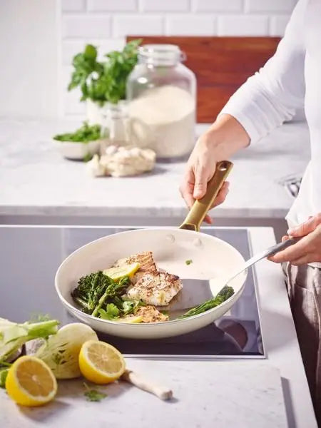 GreenPan Padova PFAS Free 28cm Open Frypan Cream  Frypans