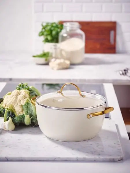 GreenPan Padova PFAS Free Casserole 24cm/4.71L Cream  Cookware