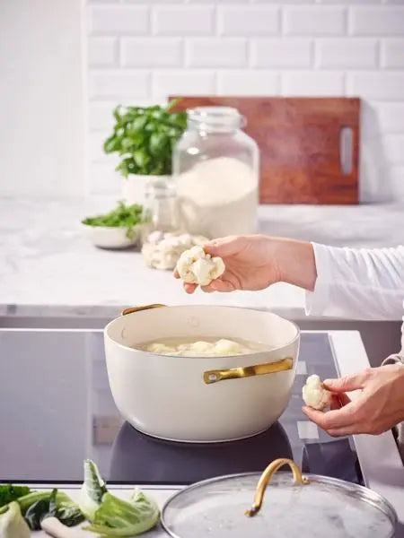 GreenPan Padova PFAS Free Casserole 24cm/4.71L Cream  Cookware