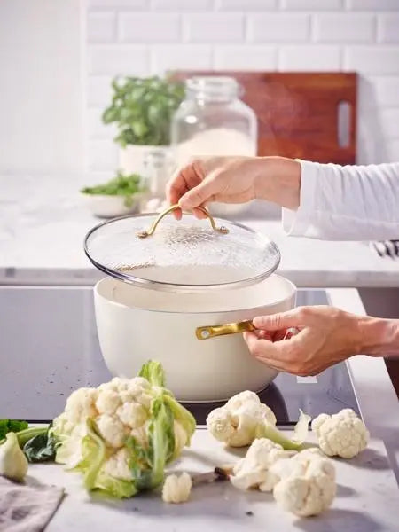 GreenPan Padova PFAS Free Casserole 24cm/4.71L Cream  Cookware
