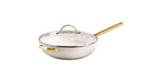 GreenPan Padova PFAS Free Covered Wok 32cm/5.42L Cream  Woks