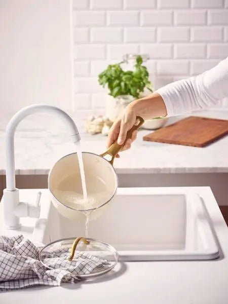 GreenPan Padova PFAS Free Saucepan 18cm/2.01L Cream  Saucepans