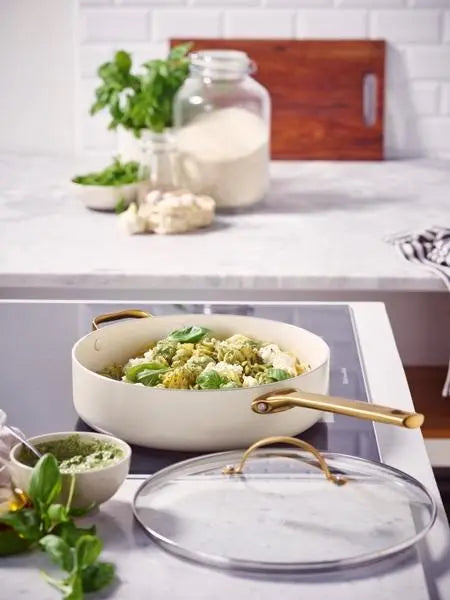 GreenPan Padova PFAS Free Saute Pan 28cm/3.6L Cream  Cookware