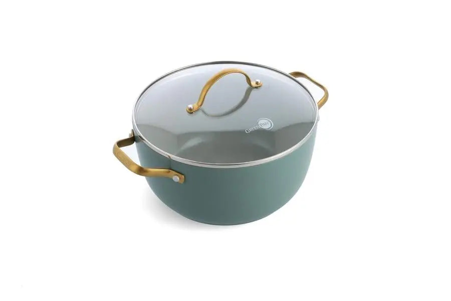GreenPan Padova Smokey Blue PFAS Free Covered Casserole 24cm/4.7L  Cookware