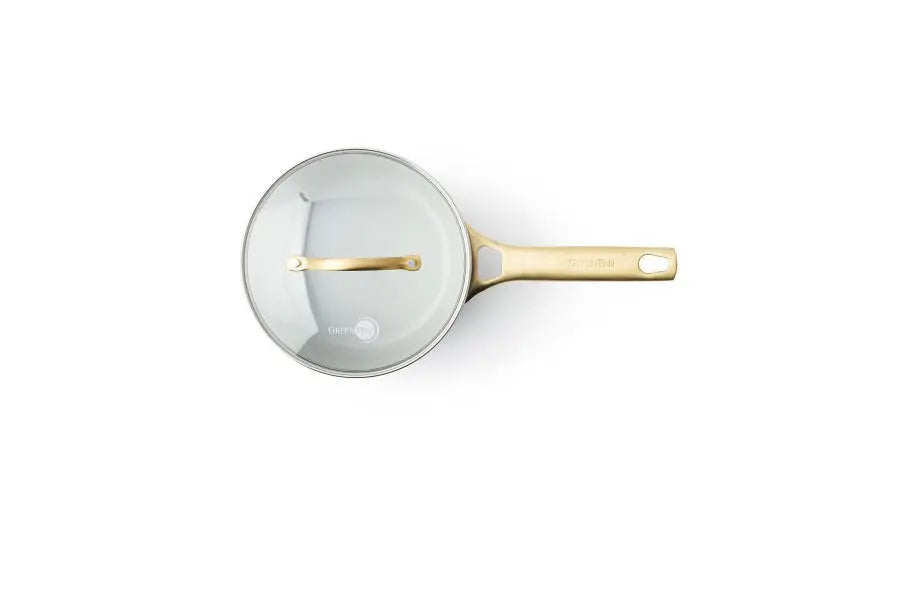 GreenPan Padova Smokey Blue PFAS Free Covered Saucepan 18cm / 2.01L  Saucepans