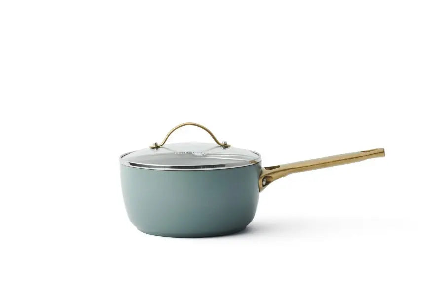 GreenPan Padova Smokey Blue PFAS Free Covered Saucepan 18cm / 2.01L  Saucepans