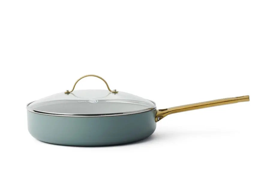 GreenPan Padova Smokey Blue PFAS Free Covered Sauté Pan 28cm/3.6L  Cookware