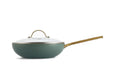 GreenPan Padova Smokey Blue PFAS Free Covered Wok 28cm/3.7L  Woks