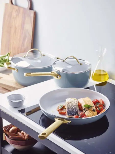 GreenPan Padova Smokey Blue PFAS Free Frypan 24cm  Frypans