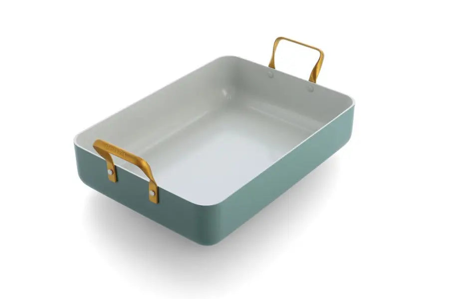 GreenPan Padova Smokey Blue PFAS Free Roasting Pan  Cookware