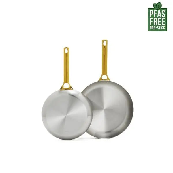 GreenPan Padova Stainless Steel PFAS Free Frypan 28cm  Frypans