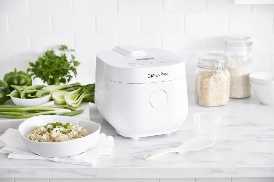 GreenPan Rice Cooker White 2L/8 cups - PFAS Free  Rice cookers