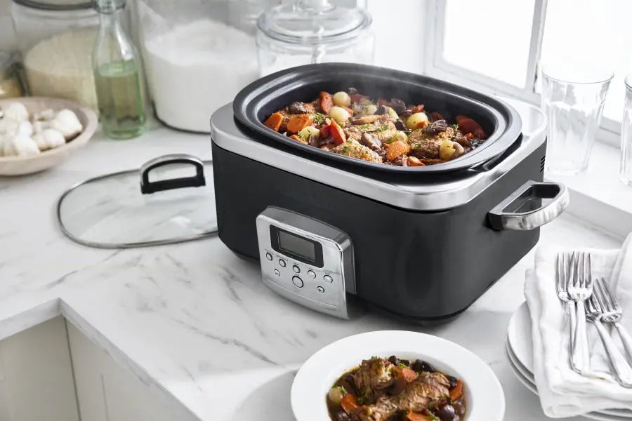 GreenPan Slow Cooker 6L PFAS Free- Black  Slow cookers
