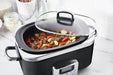 GreenPan Slow Cooker 6L PFAS Free- Black  Slow cookers