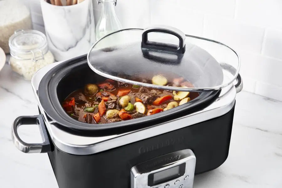 GreenPan Slow Cooker 6L PFAS Free- Black  Slow cookers