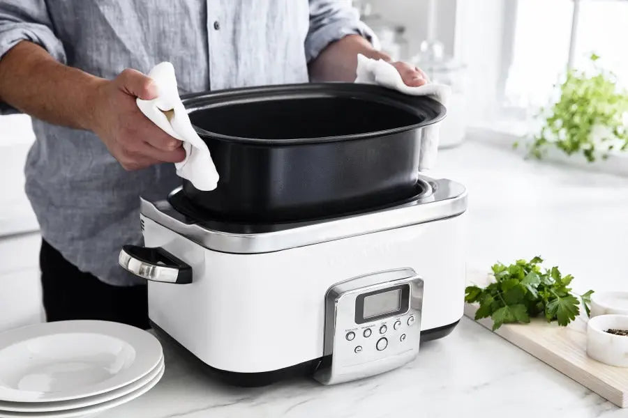 GreenPan Slow Cooker 6L PFAS Free - Cloud Cream  Slow cookers