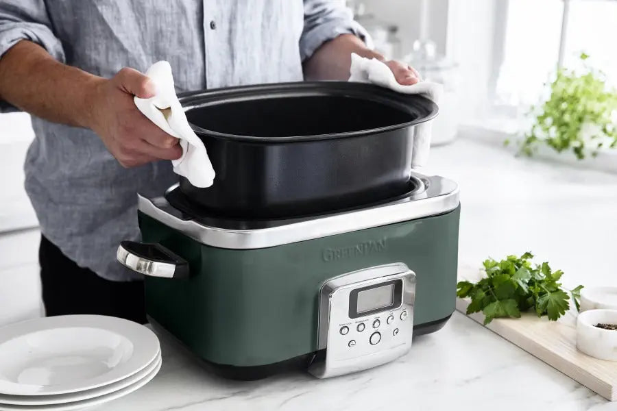 GreenPan Slow Cooker 6L PFAS Free - Pine Green  Slow cookers