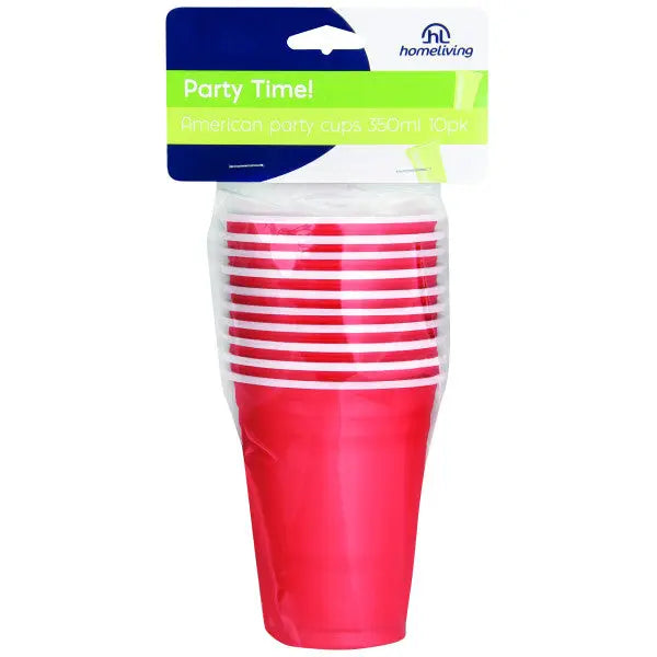 Homeliving American Cups 350ml Pack 10  Plastic Cups