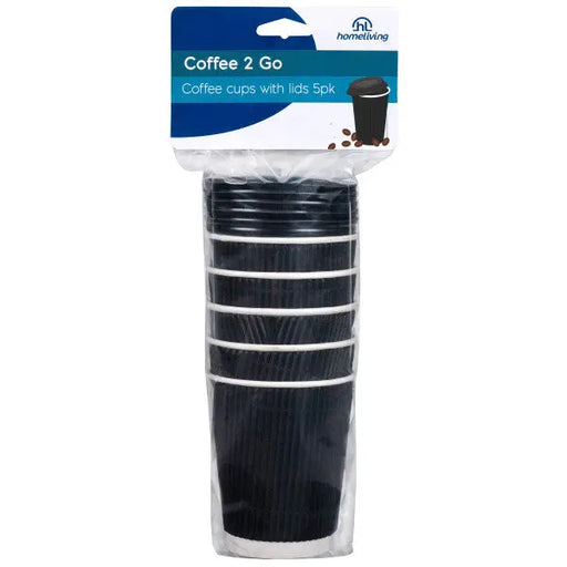 Homeliving Disposable Coffee Cups Pack 5  Paper Cups