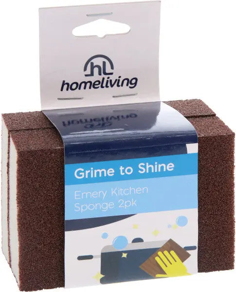 Homeliving Emery Kitchen Sponges 2pk  Cleaning Supplies