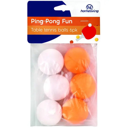 Homeliving Ping Pong Ball 6 Pack  Plastic Cups