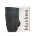 Huskee Reusable Cups with Lids – 12 Pack – 12oz HuskeeCup and lid (x12) - charcoal – carton of 12