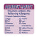 Hygiplas Allergen Food Labels Roll of 500  Food Labelling