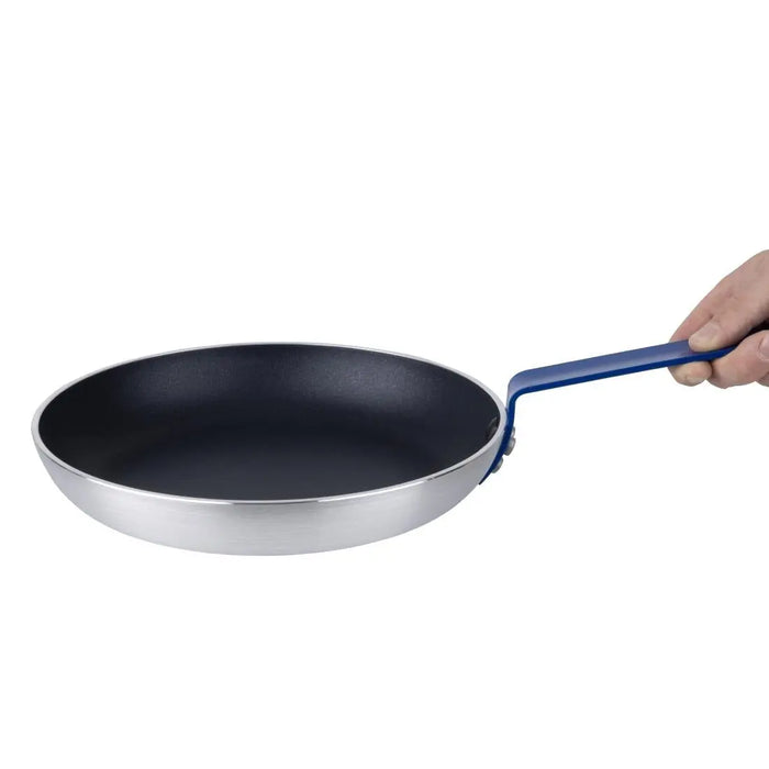 Hygiplas Aluminium Non-Stick Frying Pan Blue Handle 28 cm  Frypans - Aluminium